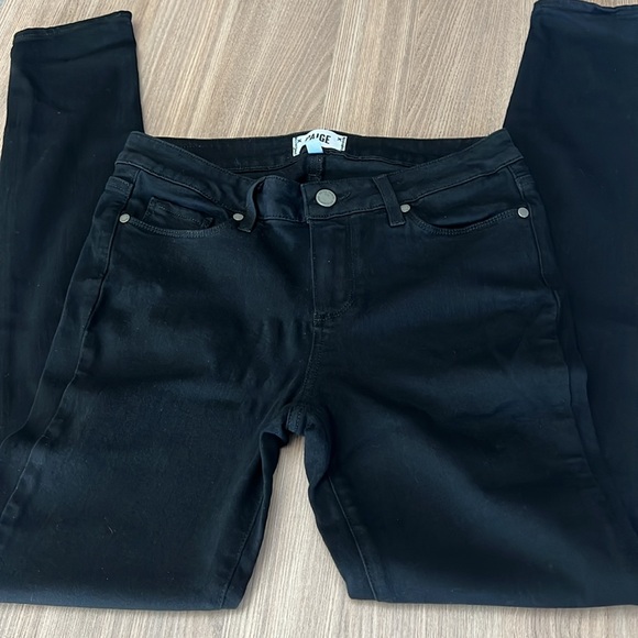 PAIGE Verdugo Ultra Skinny Black Jeans Size 29 - Picture 3 of 8